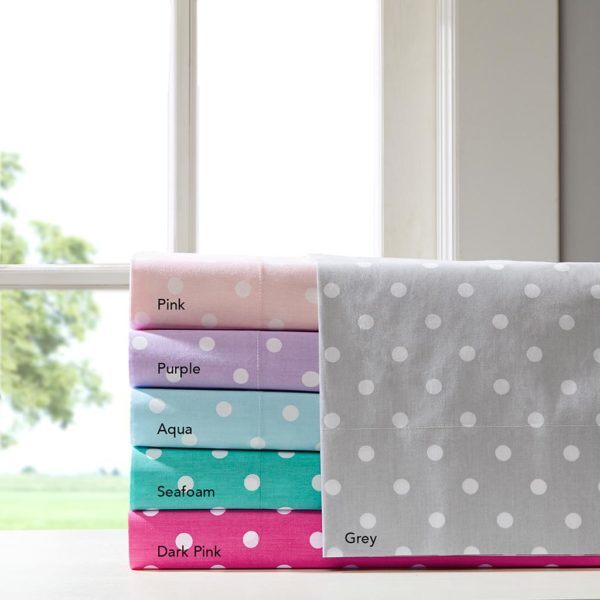 Polka Dot Cotton Sheet Set - Image 2