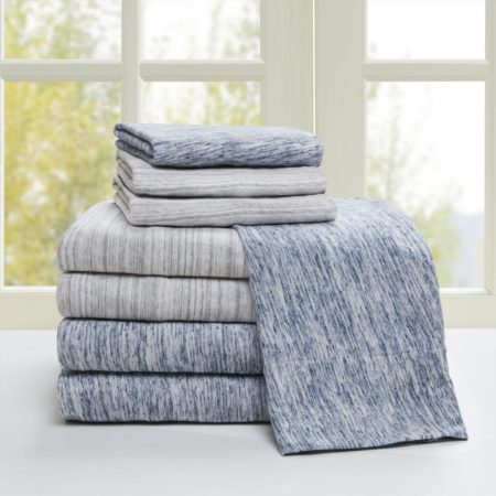 Space Dyed Cotton Jersey Knit Sheet Set