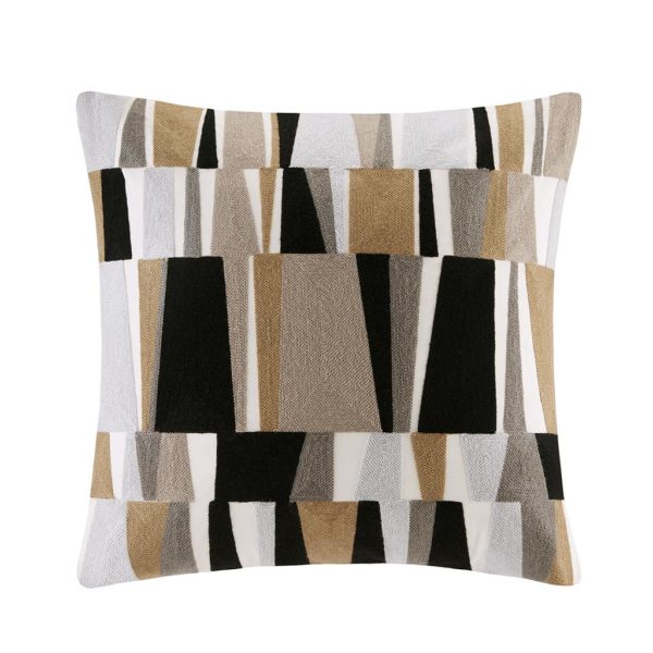 Lars Embroidered Stripe Decorative Pillow - Image 2