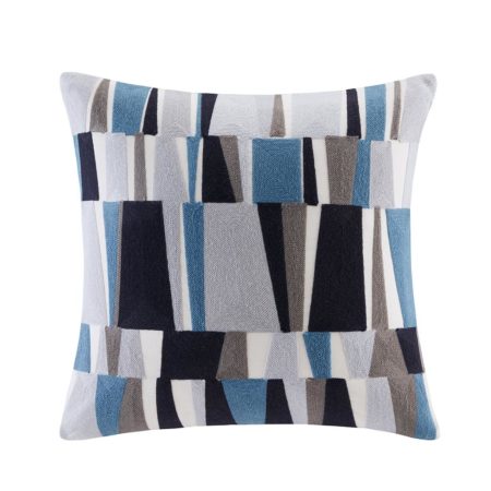 Lars Embroidered Stripe Decorative Pillow