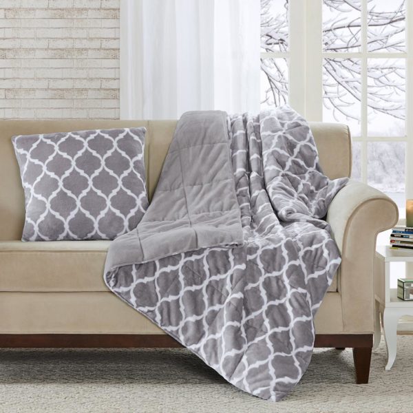Oversized Ogee Down Alternative Throw