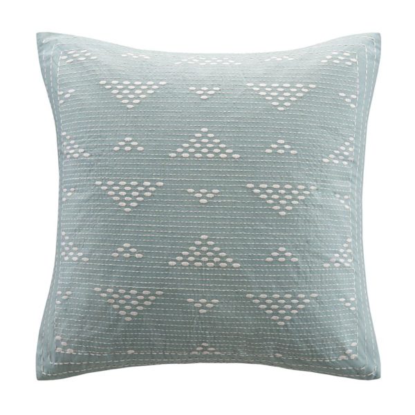 Cario Embroidered Square Pillow - Image 2