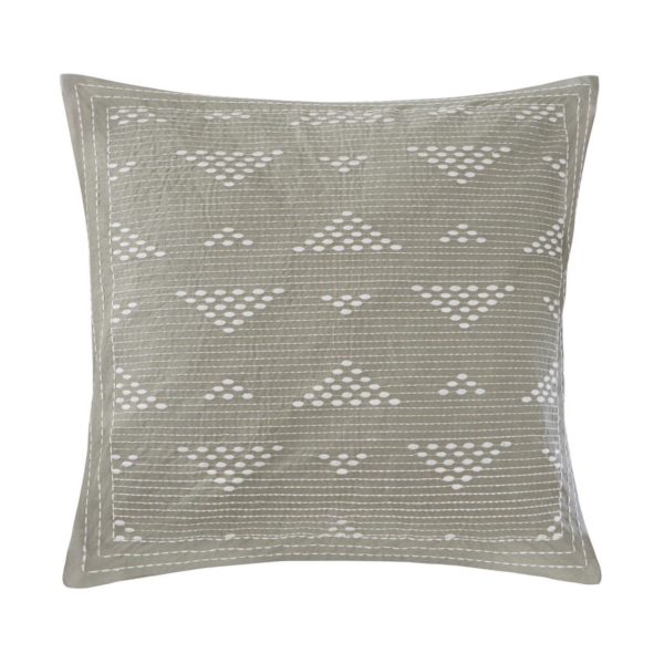 Cario Embroidered Square Pillow - Image 3