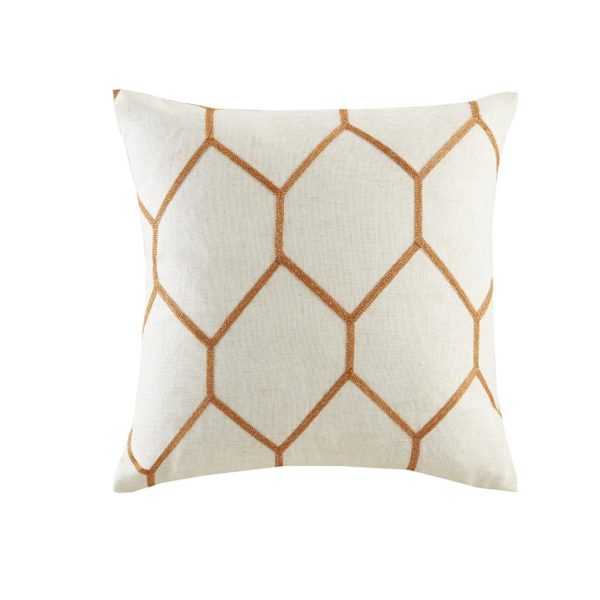 Brooklyn Metallic Geo Embroidered Pillow Pair - Image 3