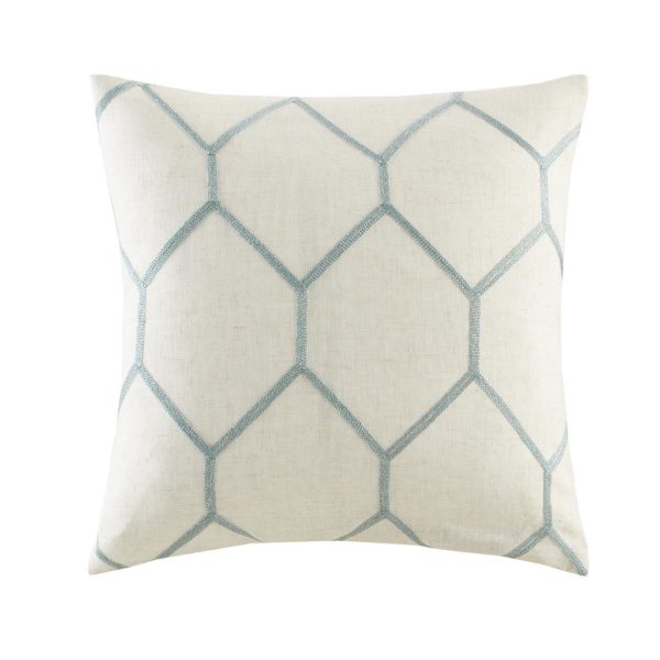 Brooklyn Metallic Geo Embroidered Pillow Pair - Image 2