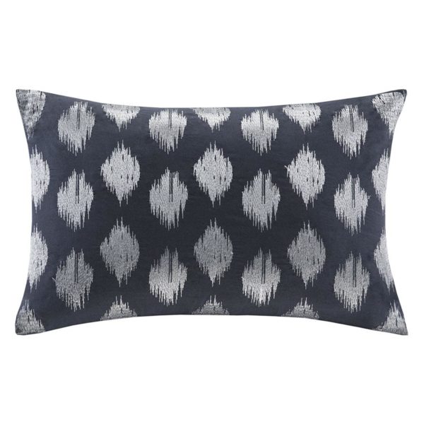 Nadia Dot Embroidered Oblong Pillow - Image 2
