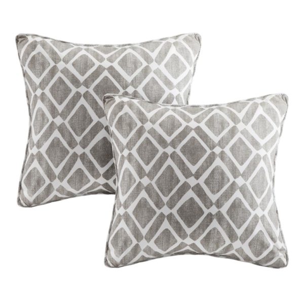Delray Diamond Printed Square Pillow Pair - Image 5
