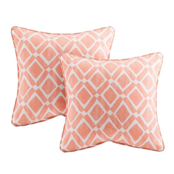 Delray Diamond Printed Square Pillow Pair - Image 4