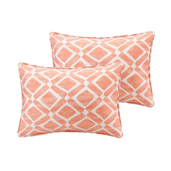 Delray Diamond Printed Oblong Pillow Pair - Image 4
