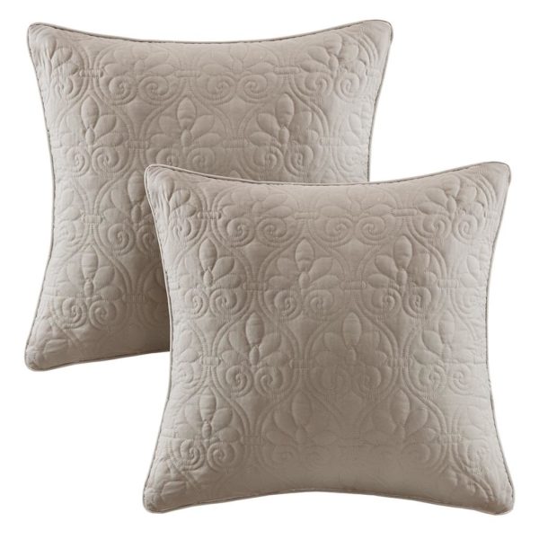 Quebec 20x20" Quilted Square Pillow Pair - Image 4