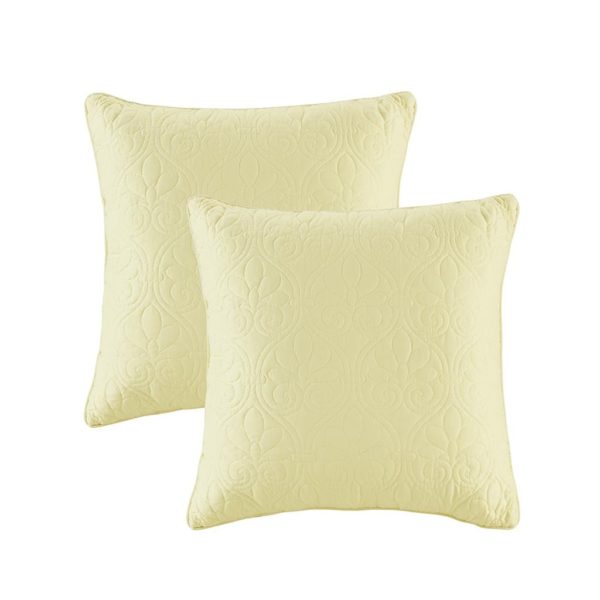 Quebec 20x20" Quilted Square Pillow Pair - Image 6