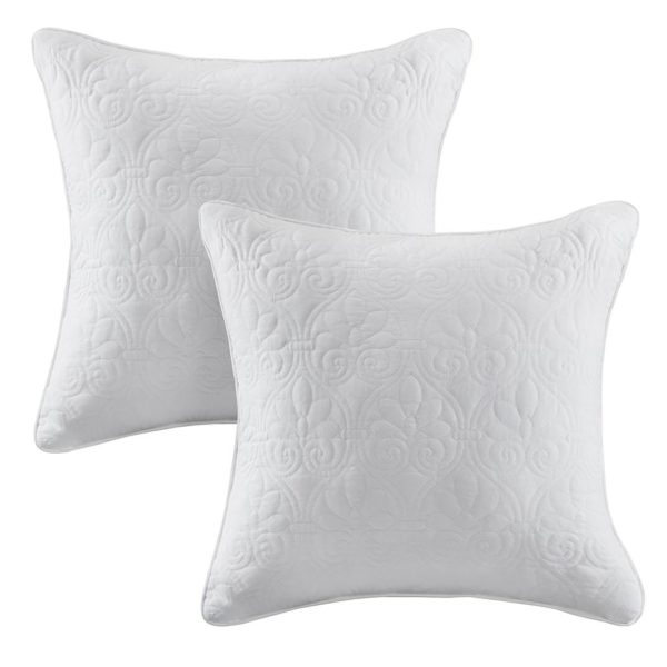 Quebec 20x20" Quilted Square Pillow Pair