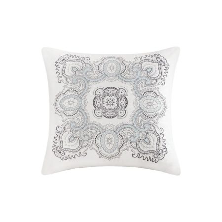 Larissa Embroidered Cotton Decorative Pillow