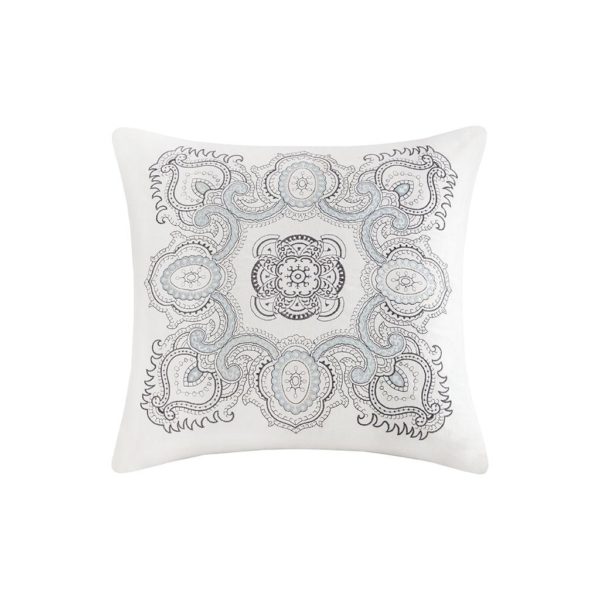 Larissa Embroidered Cotton Decorative Pillow