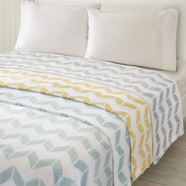 Chevron Plush Blanket - Image 2