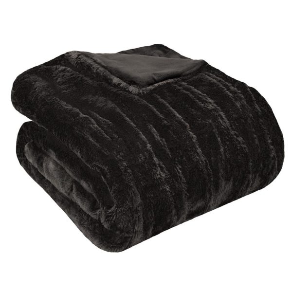 Oversized Ruched Fur Throw - Image 4
