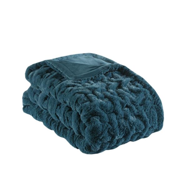 Ruched Fur Throw - Image 14