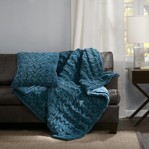 Ruched Fur Throw - Image 12
