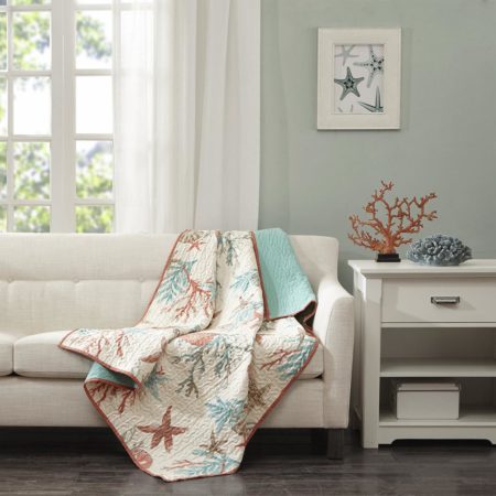 Pebble Beach Oversized Cotton Quilted Throw