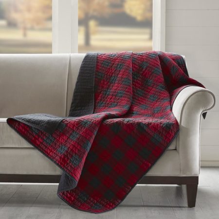 Check Quilted Throw