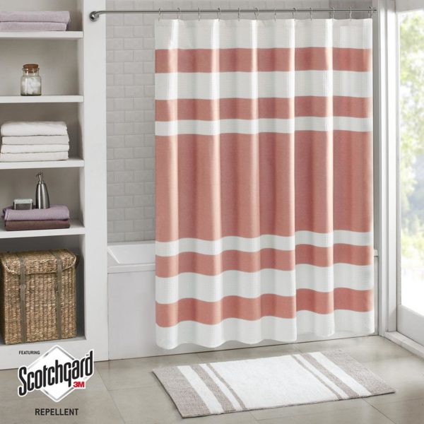 Spa Waffle Shower Curtain with 3M Treatment - Image 5