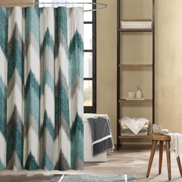 Alpine Cotton Printed Shower Curtain - Image 2