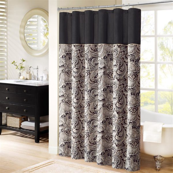 Aubrey Jacquard Shower Curtain - Image 3