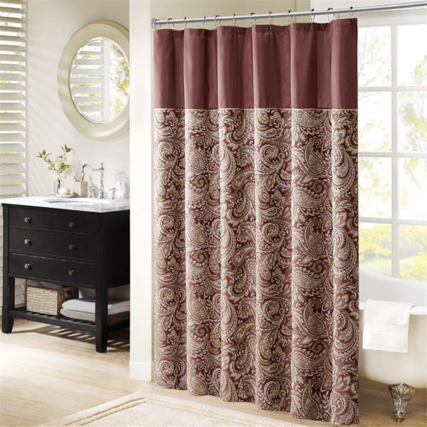 Aubrey Jacquard Shower Curtain - Image 2