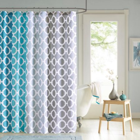 Dani Printed Shower Curtain and Hook Set