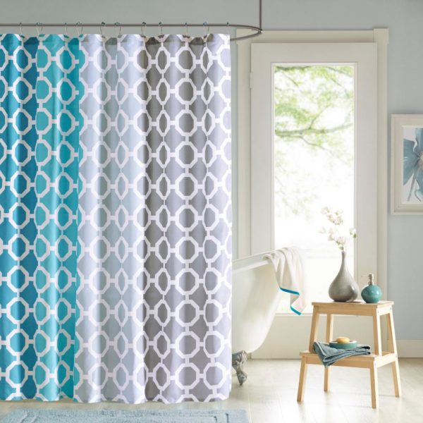 Dani Printed Shower Curtain and Hook Set