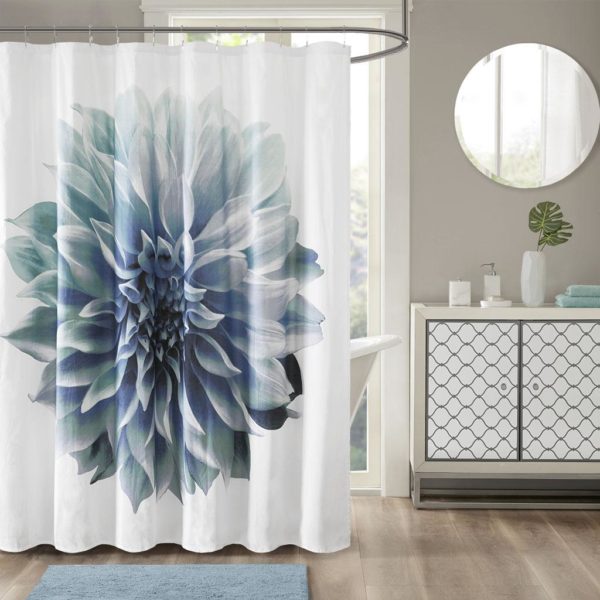 Norah 200TC Cotton Percale Shower Curtain