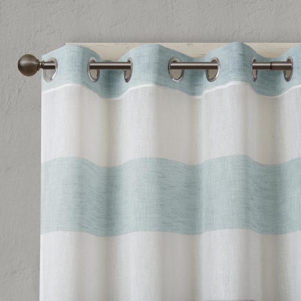 Mason Yarn Dyed Woven Sheer Window Panel - Image 5