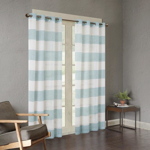 Mason Yarn Dyed Woven Sheer Window Panel - Image 3