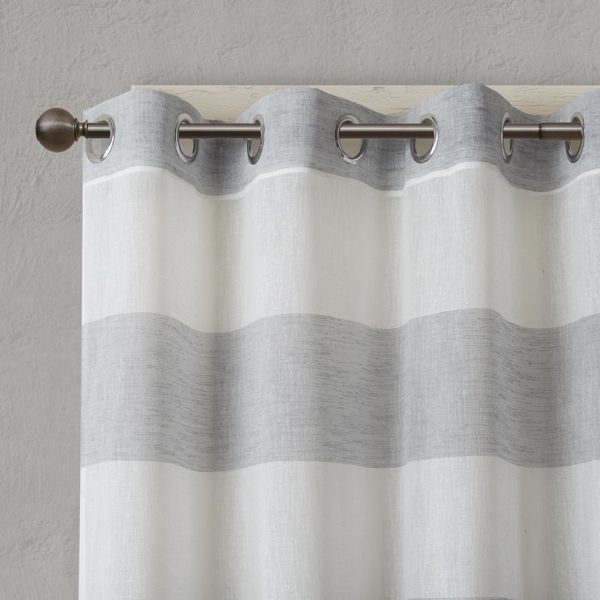 Mason Yarn Dyed Woven Sheer Window Panel - Image 6