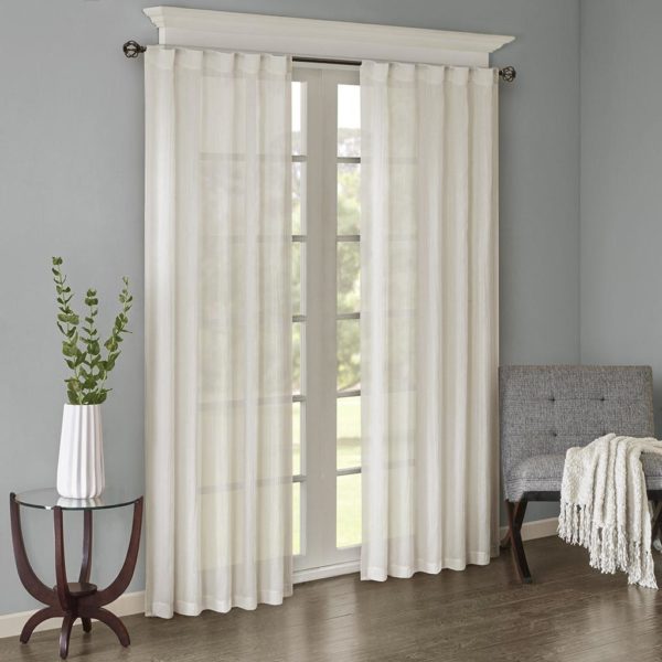 Harper Solid Crushed Window Panel Pair - Image 3