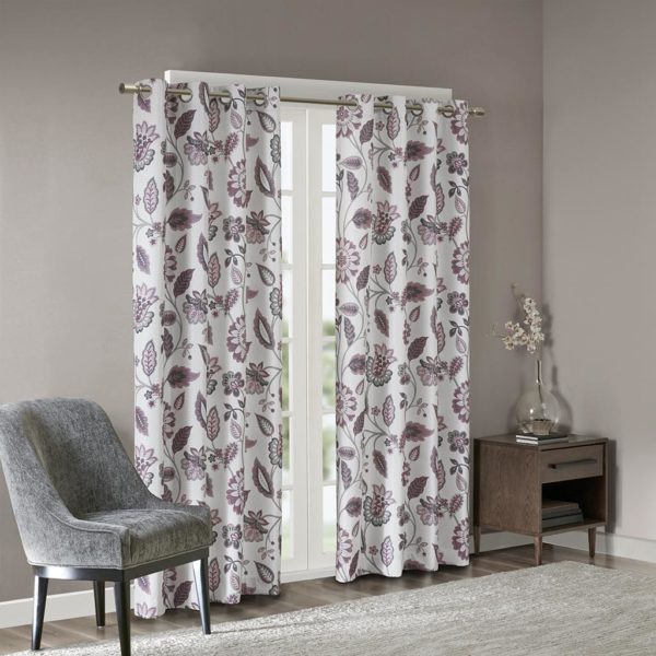 Camille Jacquard Printed Room Darkening Panel - Image 2