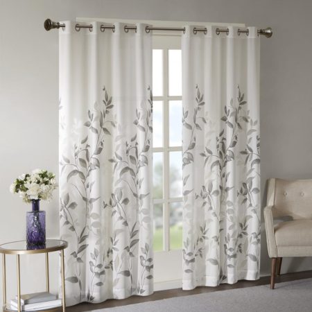 Cecily Burnout Printed Window Panel