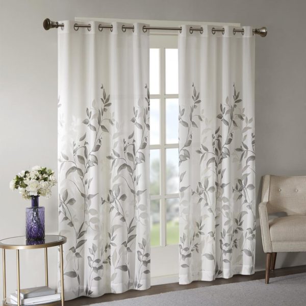 Cecily Burnout Printed Window Panel