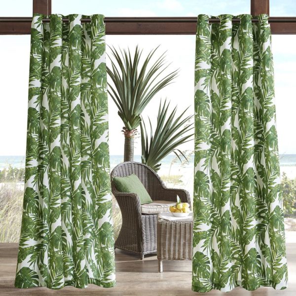 Everett Printed Palm 3M Scotchgard Outdoor Panel