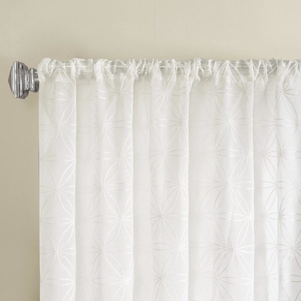 Gemma Sheer Embroidered Window Curtain - Image 2