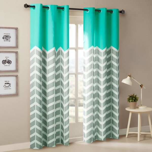 Alex Chevron Printed Grommet Top Panel Pair - Image 3