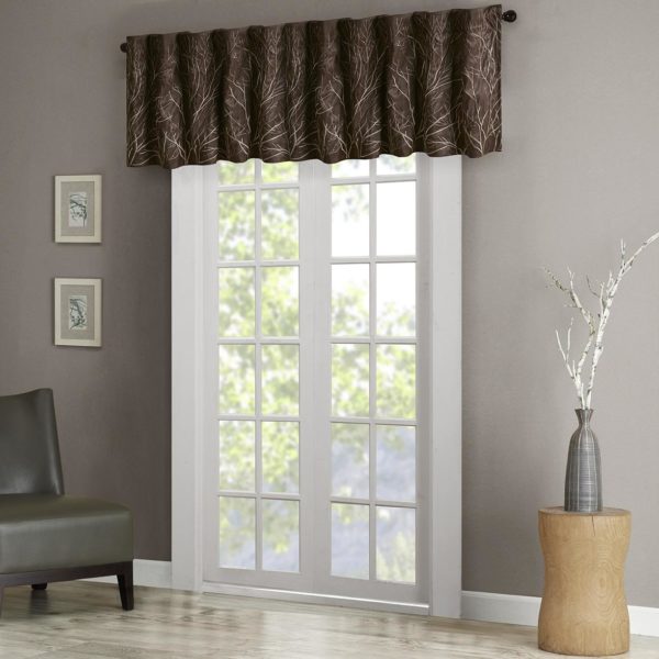Andora Faux Silk Embroidered Window Valance - Image 2