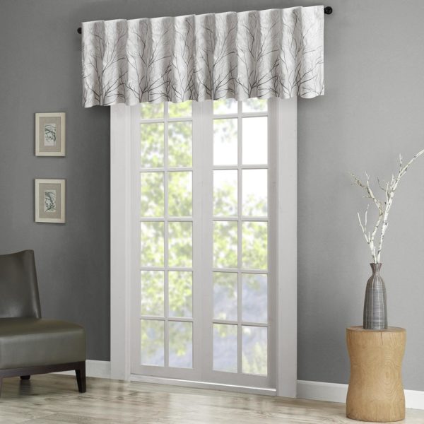 Andora Faux Silk Embroidered Window Valance