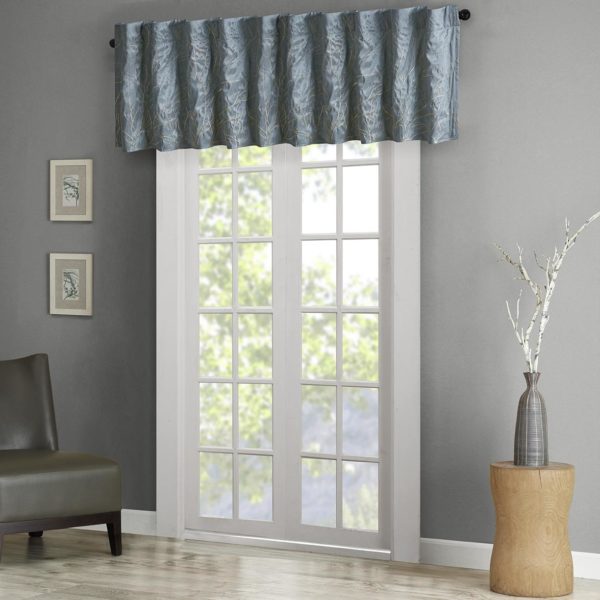Andora Faux Silk Embroidered Window Valance - Image 3