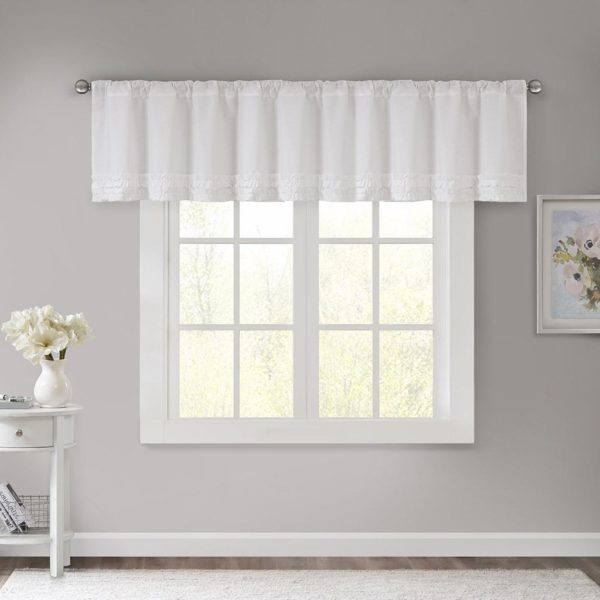 Bessie Cotton Horizontal Ruffle Valance