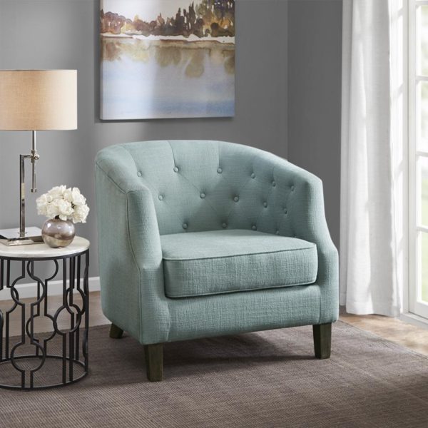 Ansley Chesterfield Barrel Chair - Image 4
