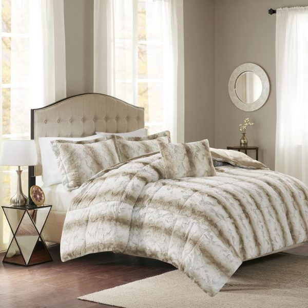 Zuri Faux Fur Comforter Set - Image 4