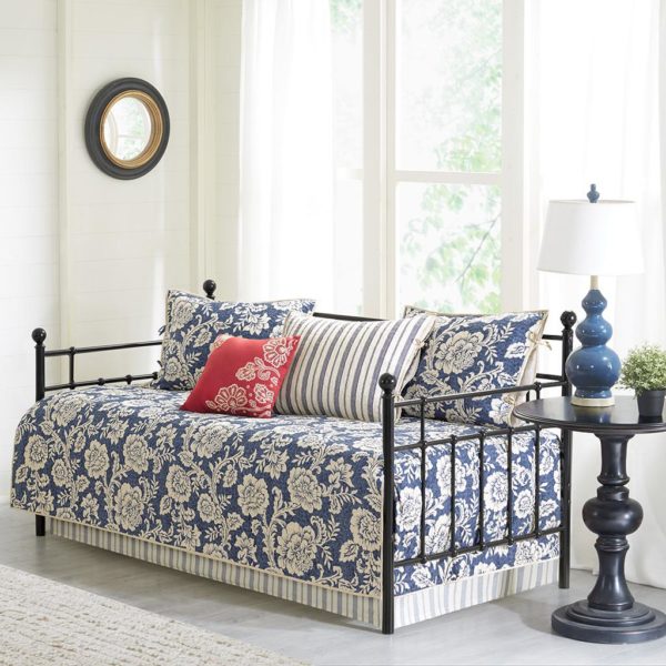 Lucy 6 Piece Cotton Twill Reversible Daybed Set - Image 2