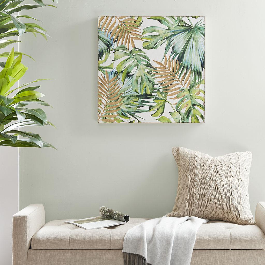 Sylvan Leaf Wall Art - Brown Interiors