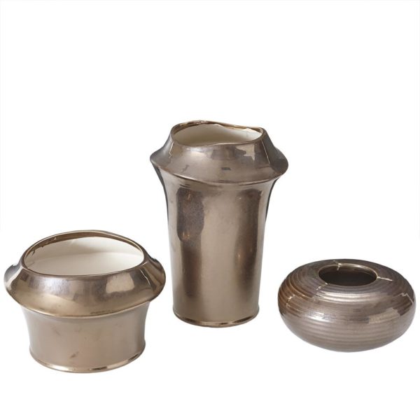 Bowery Vase Ceramic Vase Set of 3 - Image 2
